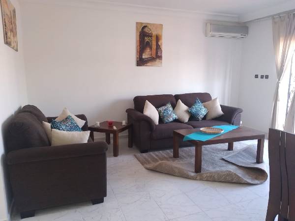 Location appartement avec terrasse à Agdal, Rabat.